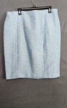 Talbots Light Blue Sparkle Tweed Classic Lined Pencil Skirt Sz 16P NWT  - $45.95