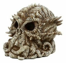 Mythological God Cthulhu Skull Statue 7&quot;Long Alien Monster Kraken Octopus Decor - £26.37 GBP