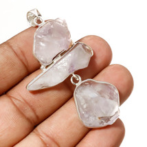 African Amethyst Rough Gemstone Handmade Fashion Pendant Jewelry 2.40&quot; SA 9908 - £6.22 GBP