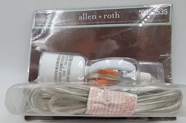 allen + roth White Transitional Cylinder Plug-in Hanging Swag Lamp Light Pendant - $19.00