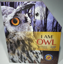 I AM OWL 550 Piece Animal Head-Shaped Jigsaw Puzzle Madd Capp Puzzles Sealed - £15.69 GBP