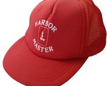 Vtg Harbor Master KC Collections Mesh Red Snapback Hat Cap - £24.43 GBP