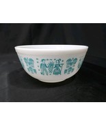 Vintage PYREX TURQUOISE AMISH BUTTERPRINT MIXING BOWL  2-1/2  QUART #403 - $651.93 MXN