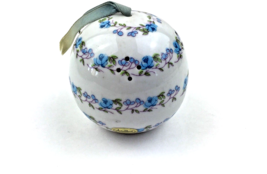 Andre Richard Ceramic Ball Sachet Pomander Japan White with Blue Floral Bands - £10.03 GBP