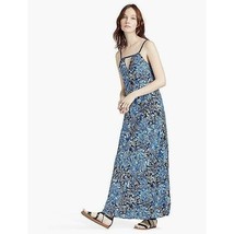 Lucky Brand Women&#39;s Indigo Floral Maxi Dress Blue 7W42823 Large - £59.94 GBP