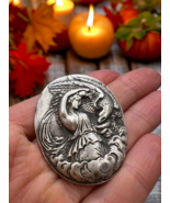 Massive Antique Silver Phoenix Bird Pendant 31g Collectible Women&#39;s Jewelry - €186,74 EUR