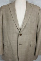 NEW Brooks Brothers Light Brown and Blue Lightweight Wool Sport Coat 44R Madison - £134.33 GBP