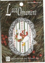 CHRISTMAS GOOSE Lace Ornament Cross Stitch Kit Designs for the Needle - ... - $8.47
