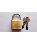 METAL (Bulgaria) Brass Padlock 50mm /X6J Dimple Key Version /With 2 Keys - $41.27 CAD