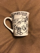 Disney Sketchbook Coffee Cup!!! Mickey Mouse!!! - $17.99