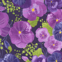 Moda PANSY&#39;S POSIES Amethyst 48720 15 Quilt Fabric By The Yard - Robin Pickens - £9.27 GBP