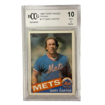 1985 Topps Traded Tiffany #17T Gary Carter Beckett 10 GEM Mint New York Mets HOF - £121.32 GBP