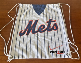 RARE New York Mets Citi Field SGA Pinstripe Verizon Draw String Backpack... - $14.85