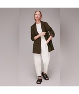 Whistles Khaki Rylee Relaxed Blazer in Khaki Green Size 2 - $115.09 CAD