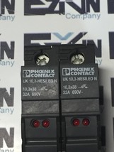 Phoenix Contact UK 10,3-HESILED N Fuse Terminal Block  690V 32A Lot of 2 - $14.75
