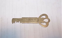 Antique Sargent &amp; Greenleaf Padlock Pad Lock Key 195 Rochester Ny - £7.95 GBP