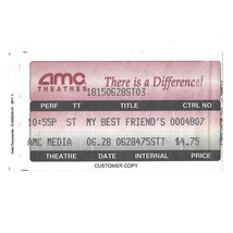 My Best Friends Wedding 1997 Ticket Stub AMC Burbank CA Vintage 90s Retr... - £20.15 GBP