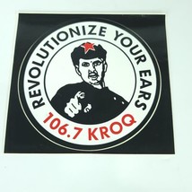 Vintage World Famous KROQ 106.7 FM Radio Station Sticker Revolutionize Your Ears - $29.69