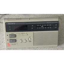 Sony Dream Machine ICF-C221W Dual Alarm FM/AM Digital Clock Radio 1988 - £83.73 GBP