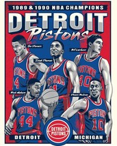 1989 &amp; 1990 Detroit Pistons 8X10 Team Photo Basketball Picture Nba Champs - £4.67 GBP