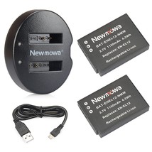 En-El12 Newmowa Replacement Battery (2-Pack) And Dual Usb Charger For  - £27.66 GBP