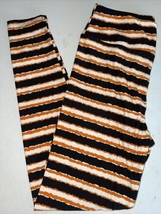 NWT LuLaRoe TC2 (18+) Witch Please Black White Orange Stripes Halloween ... - £27.23 GBP