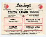 Lindey&#39;s Prime Steak House Postcard Arden Hills Minnesota Seeley Lake Mo... - £11.03 GBP
