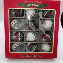 Shiny Brite Christopher Radko 12 glass christmas tree Ornaments new 1.5” 2023 - £20.06 GBP