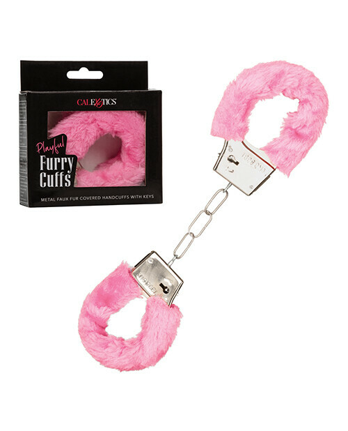 Playful Furry Cuffs Pink - $11.06