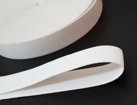 7/8 inch  / 22mm wide - 5yds-20yds Vintage Raw White Waistband Elastic Band EB32 - £4.69 GBP+