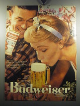 1957 Budweiser Beer Ad - Where there's life.. there's Bud! - $18.49