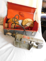 Vintage Dunlap Sears 1/4&quot; Electric Drill #626.2575 w/ Original Metal case - £18.86 GBP