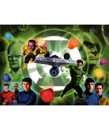 Joe Corroney SIGNED Star Trek Green Lantern Variant Covers Art Print Hal... - €33,97 EUR