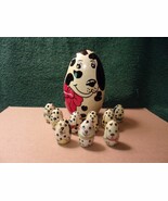 Vintage Russian Nesting Dolls Disney 101 Dalmatians Set Of 10 Lot #577 - $19.80