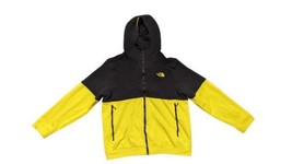 The North Face Brocton Ribbed Fleece Zip Hoodie Jacket Lemon /Black Men ... - $38.00
