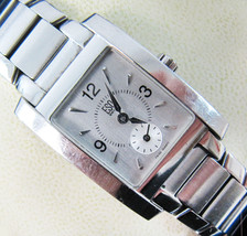 Stainless Steel Ladie&#39;s ESQ Movado Tank Watch In Box - Model E5053 - $98.99