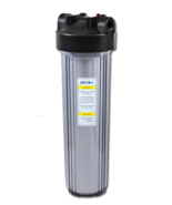 PureT - C908 Series - 20&quot; Big Blue Filter Housing Black Cap / Clear Sump... - $115.00+