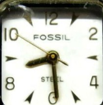 Fossil Steel 30M WR Stainless Steel Silver Tone Watch Analog Quartz New Battery - £19.78 GBP