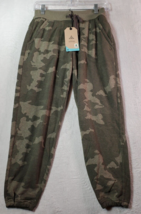prAna Cozy Up Ankle Pants Womens Size XS Green Camo Print Flat Front Drawstring - £22.70 GBP