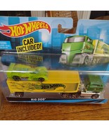 2013 MATTEL Hot Wheels Super Rig Dog TRUCK TRAILER &amp; CAR New in Box unop... - $284.15 MXN