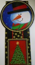 I) Christmas Fun Greeting Card Cardboard Holder Holiday Home Decor Santa... - $3.95