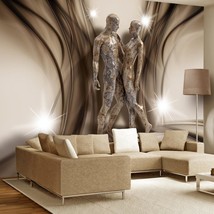 Tiptophomedecor Peel and Stick Glam Wallpaper Wall Mural - Marble Embrace - Remo - £47.50 GBP+