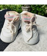 Vtg 1990’s Dyna Kids White Pink Blue Pastel Crib Sneaker Newborn Size 1 NOS - $442.66 MXN