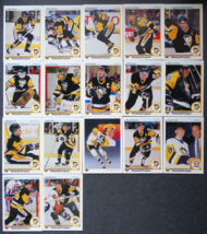 1990-91 Upper Deck UD Pittsburgh Penguins Team Set of 17 Hockey Cards - $9.00
