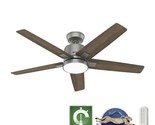 Hunter Express Acela 52&quot; LED Indoor Matte Silver Ceiling Fan w/ Remote L... - $144.14