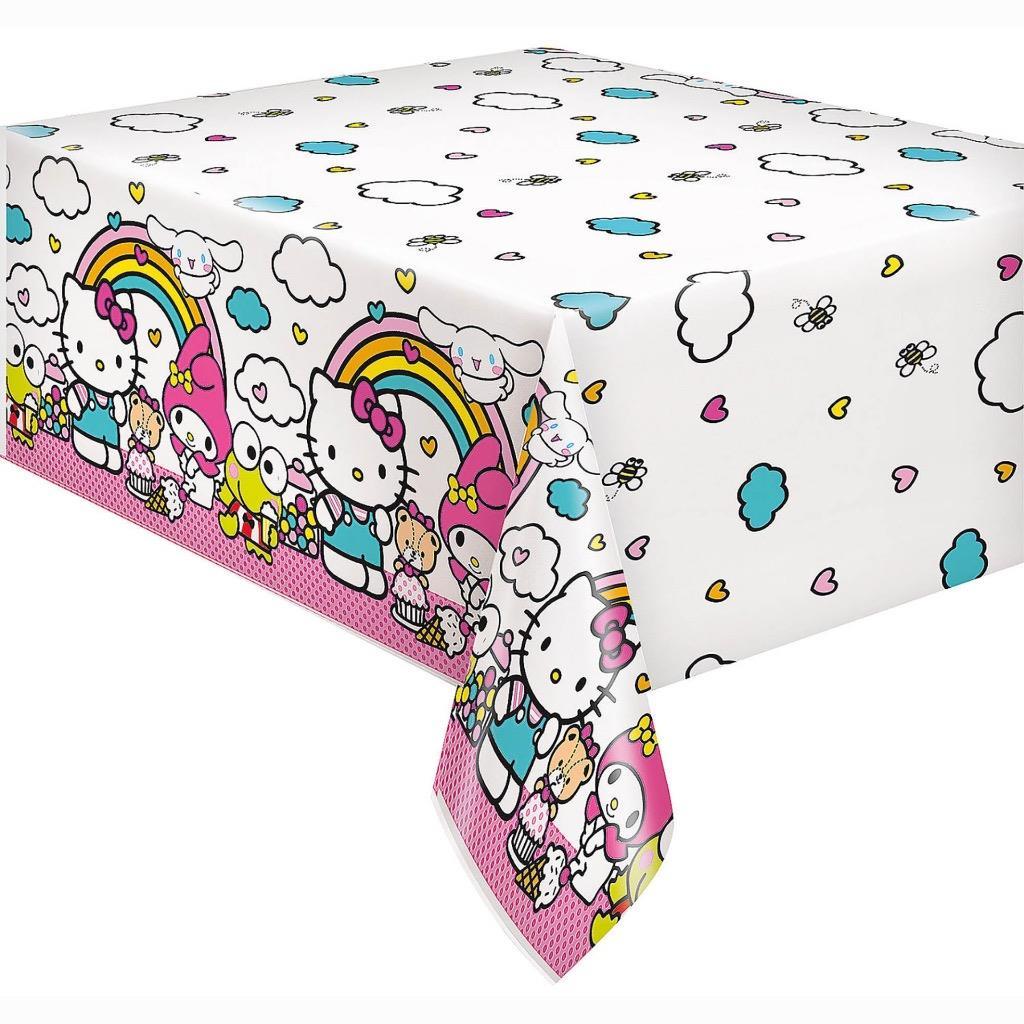 Hello Kitty and Friends Plastic Table Cover Birthday Party Tableware 1 Count New - $6.95