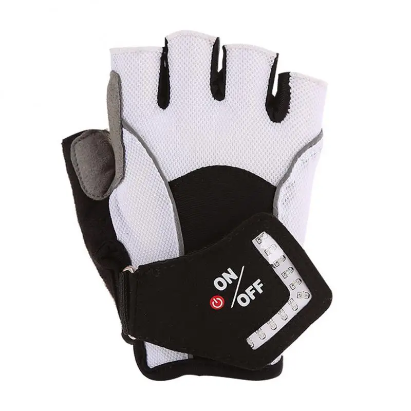 1 Pair Gravity Sensing Cyling Gloves Turn Signal Half Finger Gloves Automatic Wa - £34.43 GBP