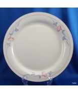 Lenox Glories on Grey Salad Plate Cream Chinastone Pink Blue Flowers 8-3/8&quot; - $9.60