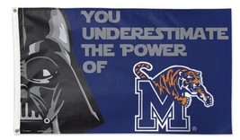 Memphis Tigers Star Wars Flag 3X5ft Banner Polyester with 2 Brass Grommets - £12.50 GBP