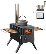 Outdoor Portable Wood Burning Stove, Heating Burner Stove For Tent,Camping, - £108.67 GBP